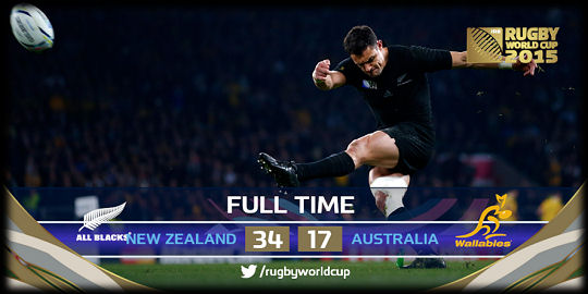 New Zealand v Australia RWC Final 2015